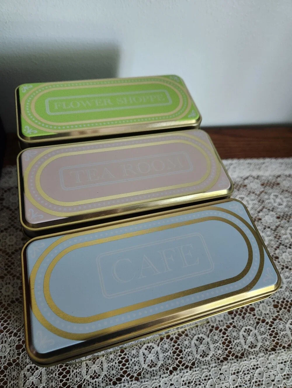 Target Spring Storefront Tin Canisters - Set Of 3